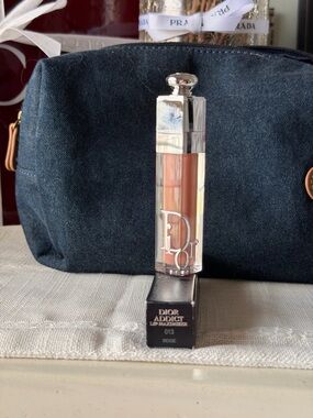 Dior Addict Lip Maximizer — Beige Nude with Silver Accents